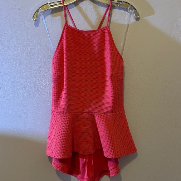 Guess Pink Peplum Blouse - Picture 1 of 3